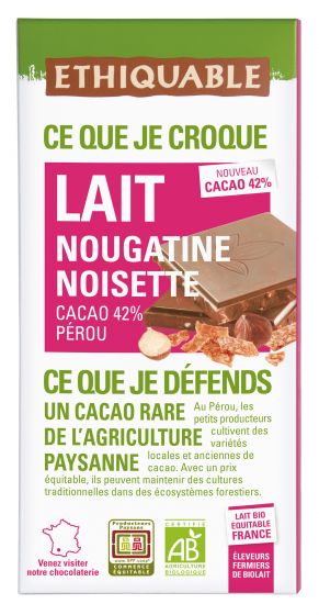 Xocolata llet i avellanes caramelitzades 100 g