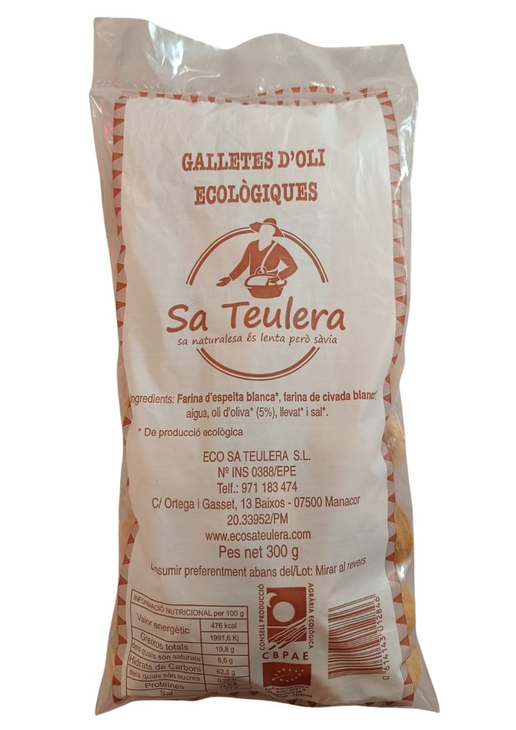 Galetes d'oli Teulera eco 300g