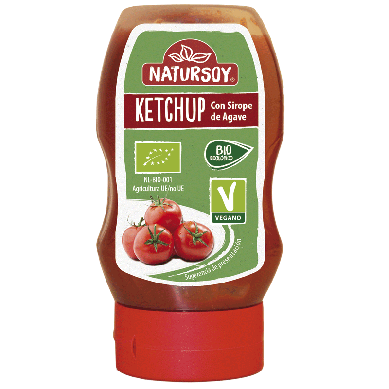Natursoy - Quètxup amb xarop d'atzur (agave)