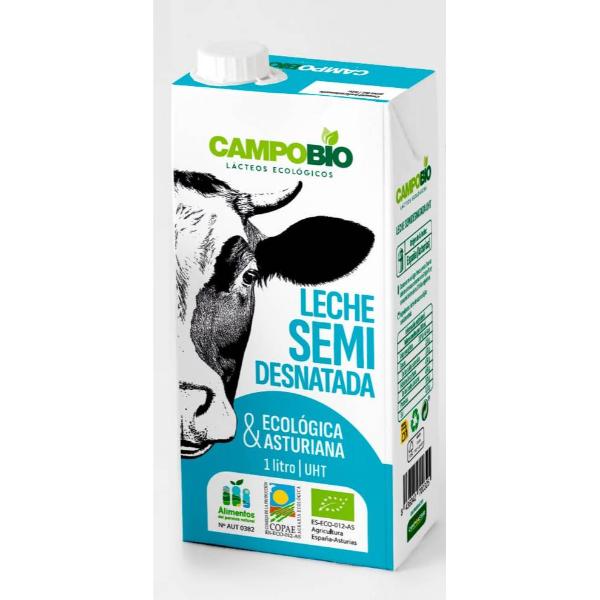 Campobio - llet semi vaca 1l
