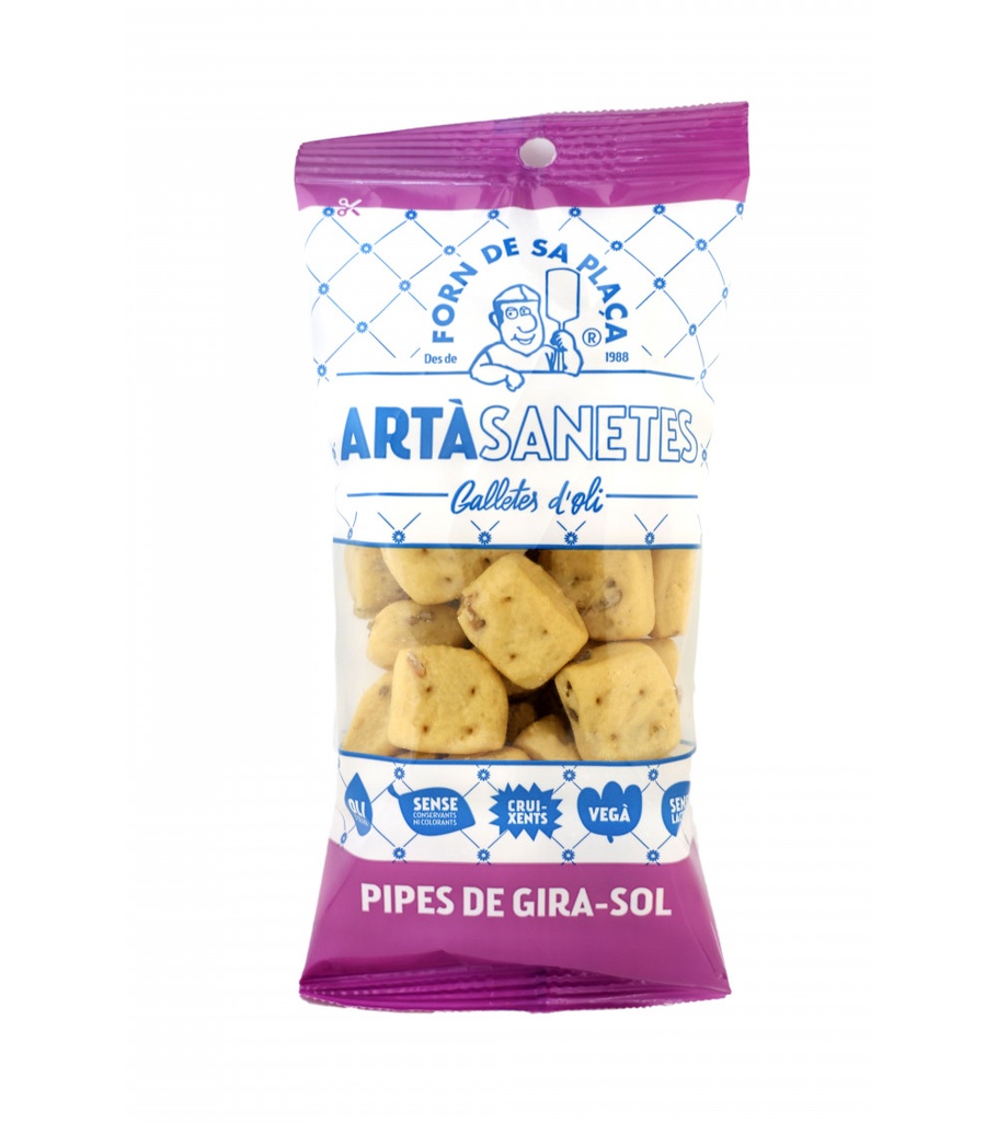 Forn de sa plaça - Galetes pipes de girasol 100g