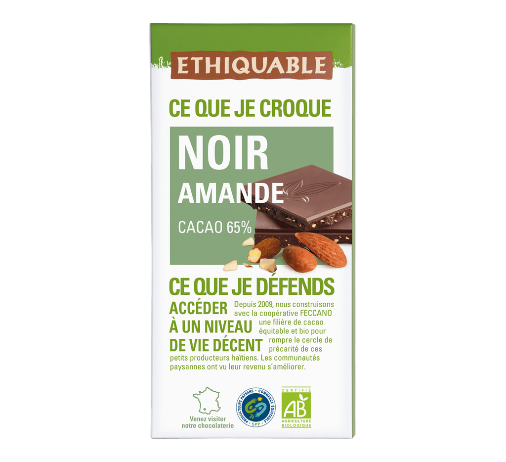Xocolata negra amb ametlles BIO 100 g