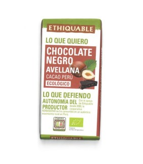 Mini rajola xoco negre i avellana Bio 30g
