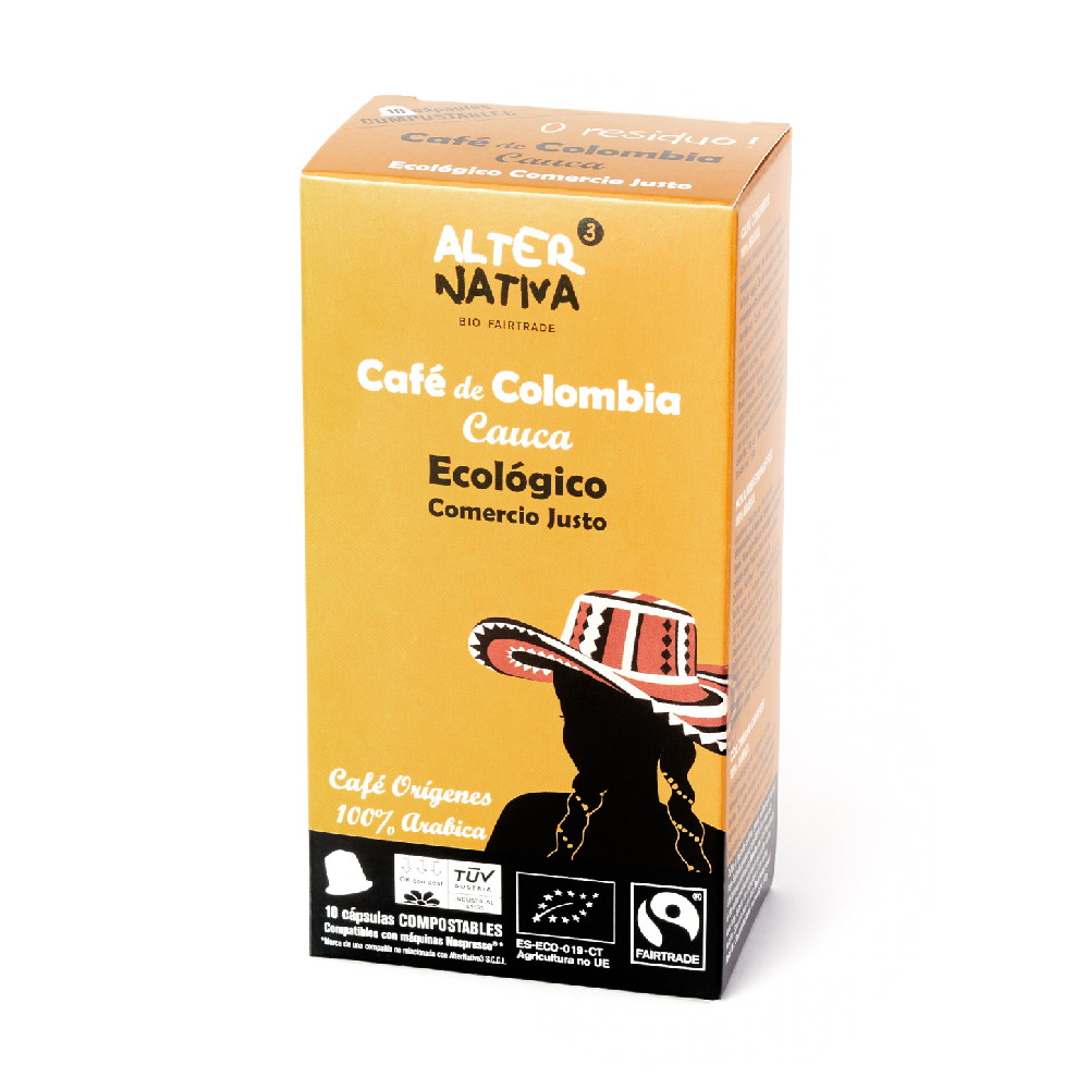 Cafè capsules compostables COLOMBIA 10 unitats - A3