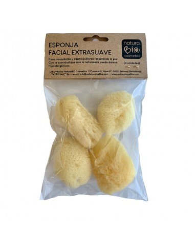 Esponja facial extra suau 4 unitats