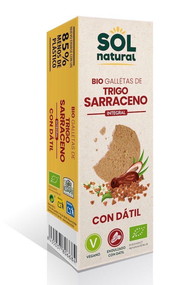 SolNatural - Galetes fajol endolcides amb dàtil 170 g