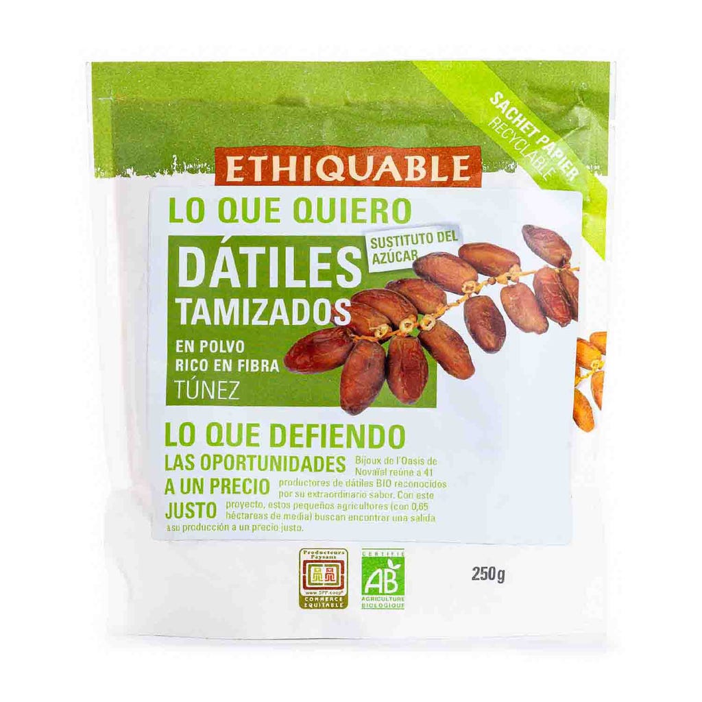Dàtils tamisats en pols Ethiquable
