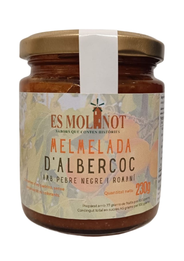 Melmelada d'albercoc NO ECO 230g