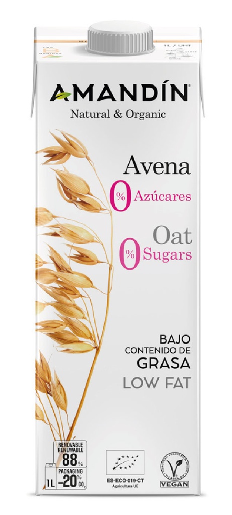 Amandin - Beguda civada 0% sucre 1l