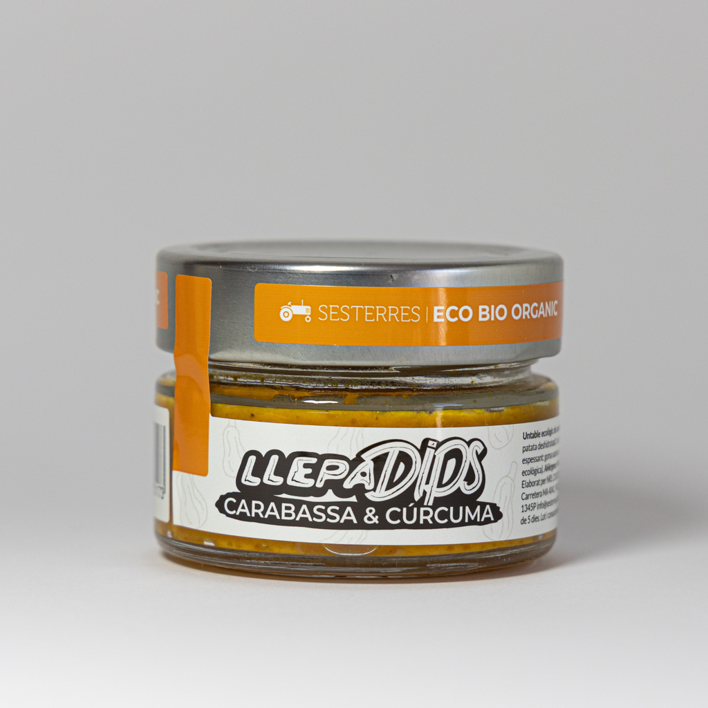 Llepadips carabassa i cúrcuma 100g Ses terres