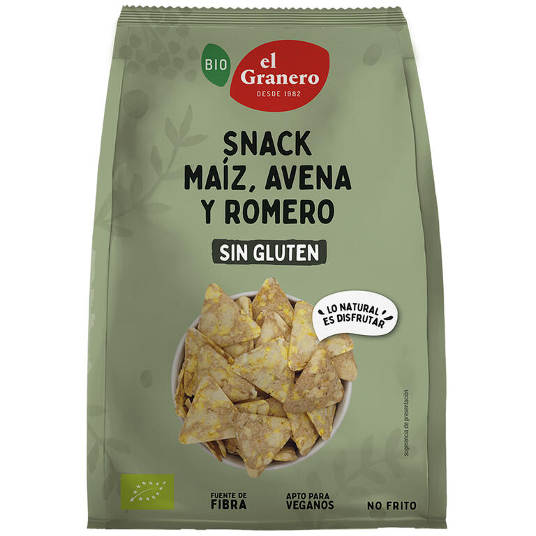 Snack de blat de moro,civada i romaní S/G El Granero 60g