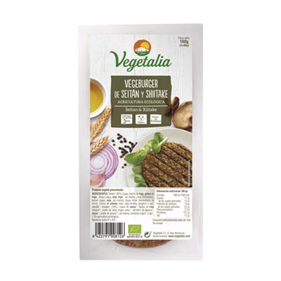Vegetalia vegeburguer seità i shitake bio 160 gr
