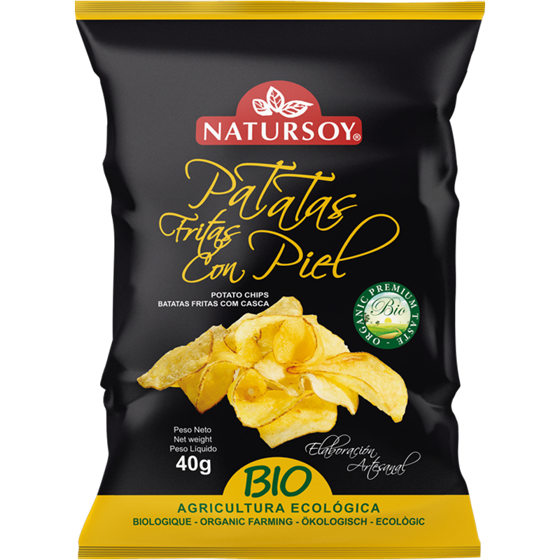 Natursoy- patates fregides amb pell 125 g