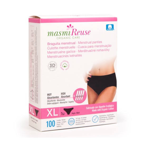 Masmi bragueta menstrual organic Talla XL