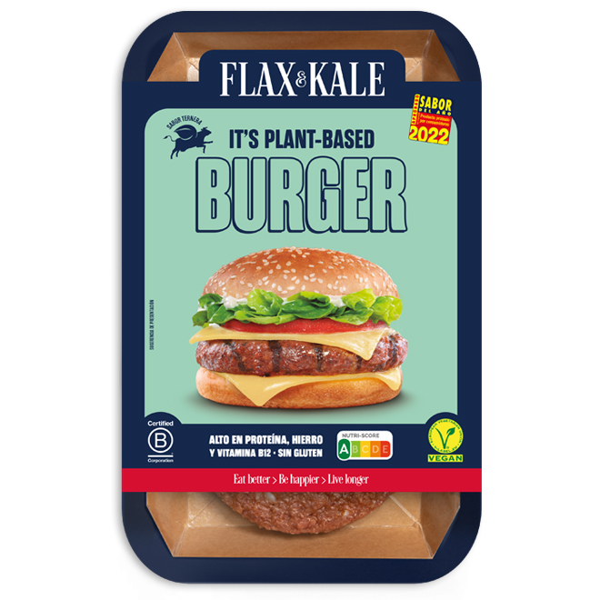 Flax&amp;Kale- burguer vegana vedella