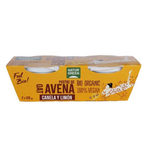Naturgreen - postres de civada canyella i llimona