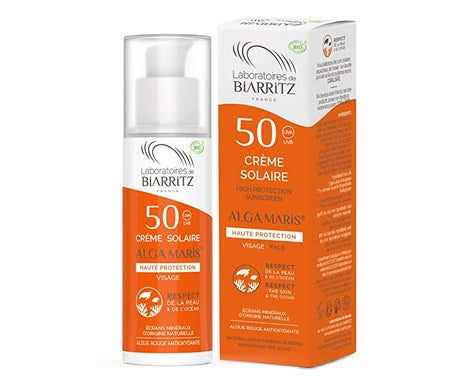 BIARRITZ- Crema solar facial SPF50- 50 ml