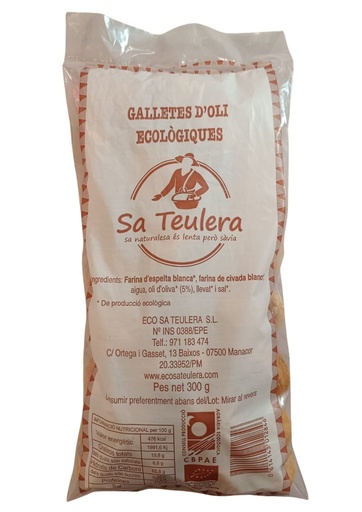 Galetes d'oli ECO 300g - Sa Teulera