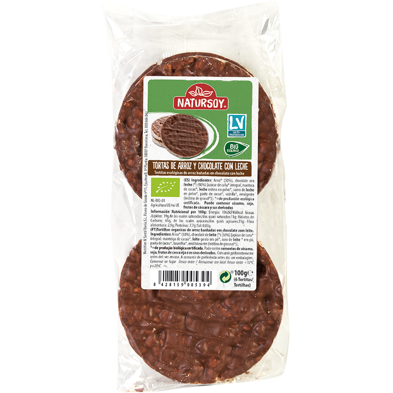 Natursoy - Coquetes d'arròs i garrova