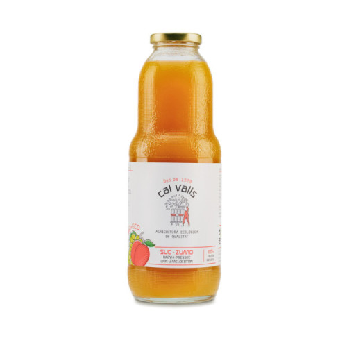 Suc Melicotó i raïm 200ml-Cal Valls