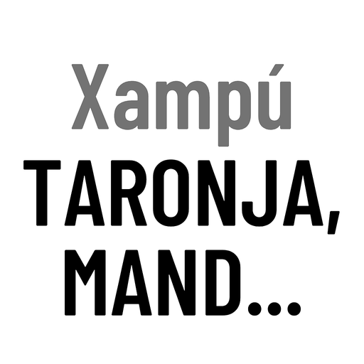 Xampú taronja, mandarina i menta  GRANEL TOT HERBA
