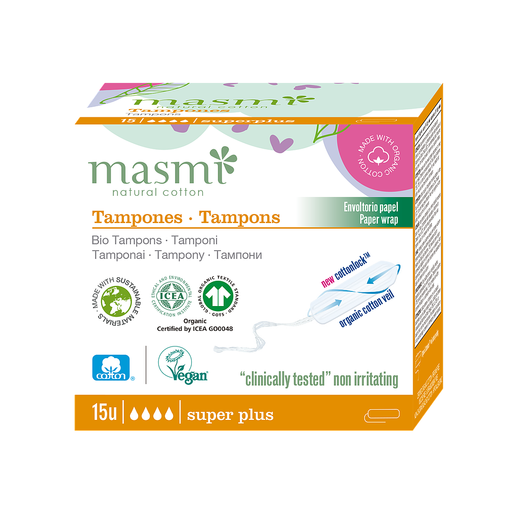 Masmi tampó digital super plus 15u cotó eco