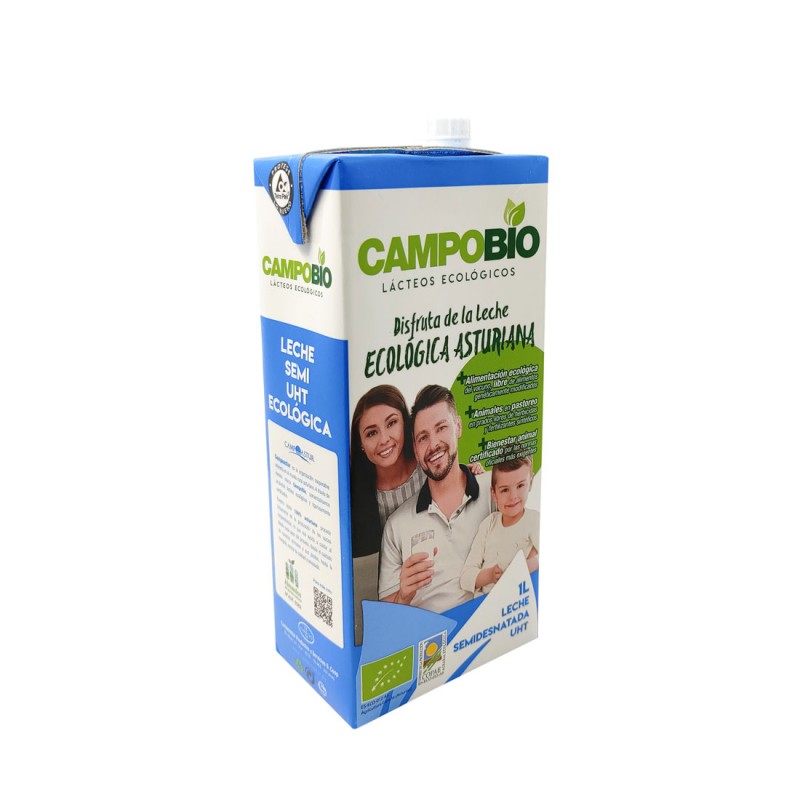 Campobio - llet semi vaca 1l