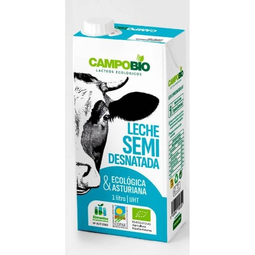 Campobio - llet semi vaca 1l