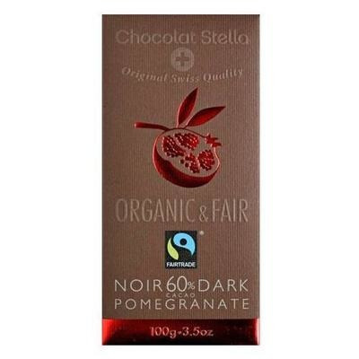 Xocolata negra 60% BIO amb magrana 100g