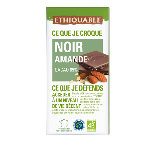 Xocolata negra amb ametlles BIO 100 g