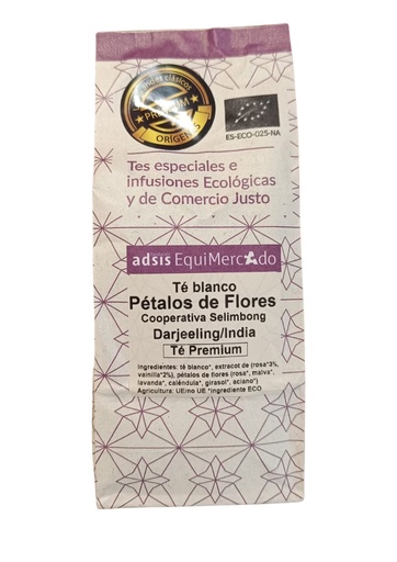 Te blanc pètals flors 40g Bio
