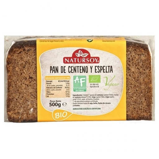 Natursoy - Pa de sègol i espelta 500 g