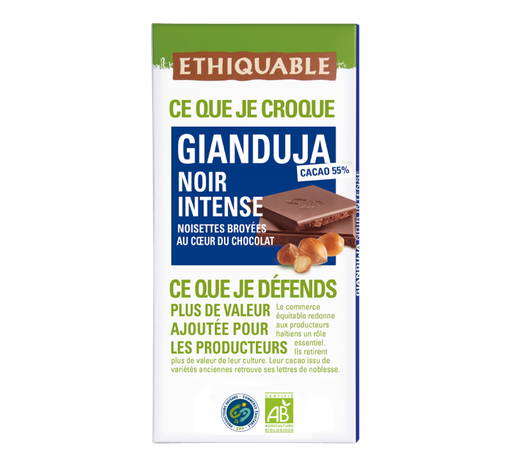 Xocolata negra gianduja intens 100 g