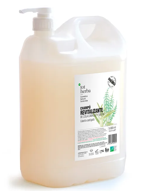 Tot herba - Xampú revitalitzant De Cua de cavall i sàlvia 5l